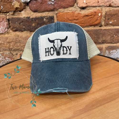 Howdy Cow Skull Hat