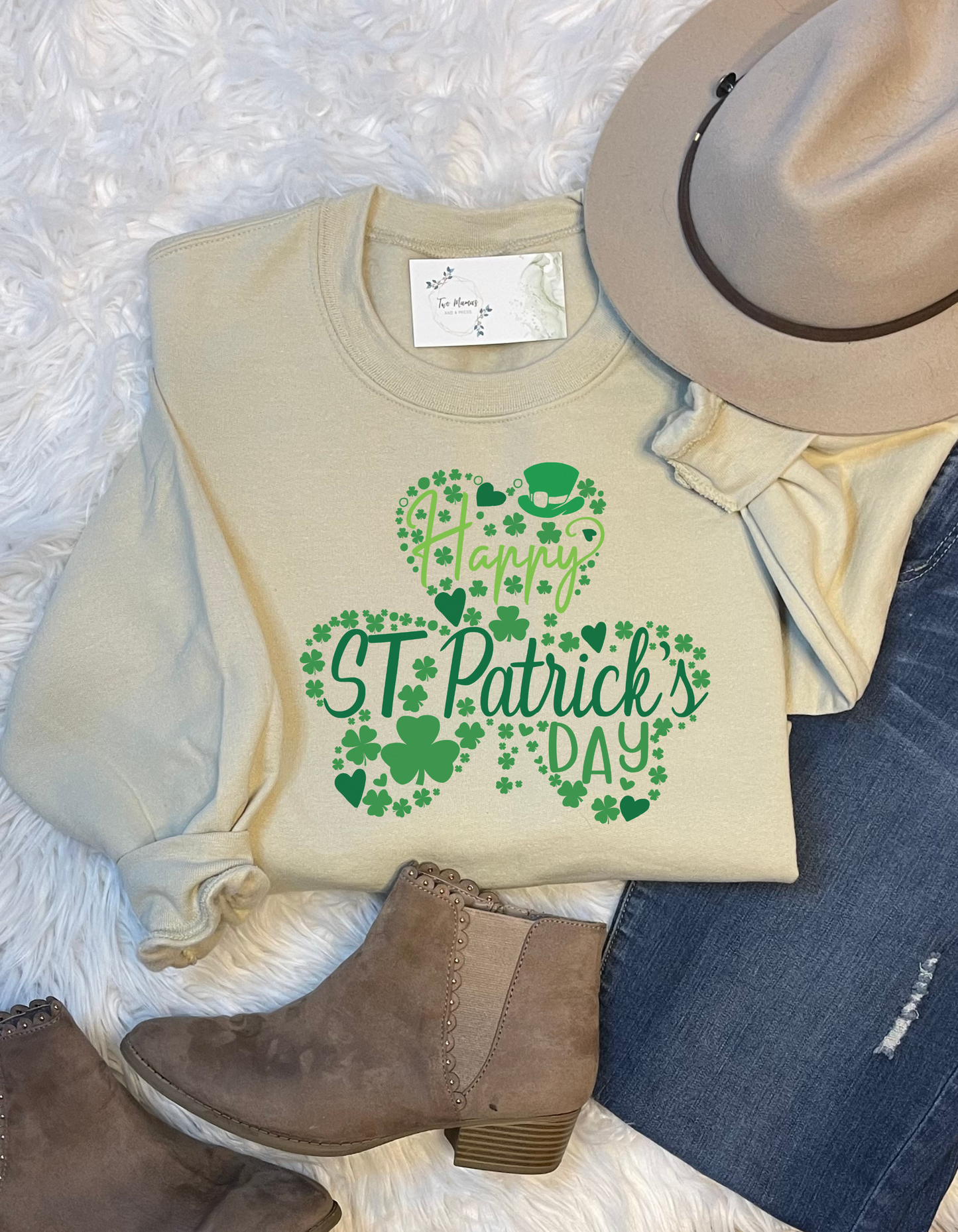 St. Patricks Day Shamrock Sweatshirt