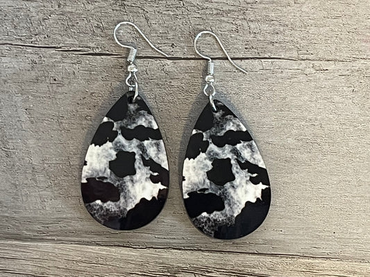 Cow Print Earrings