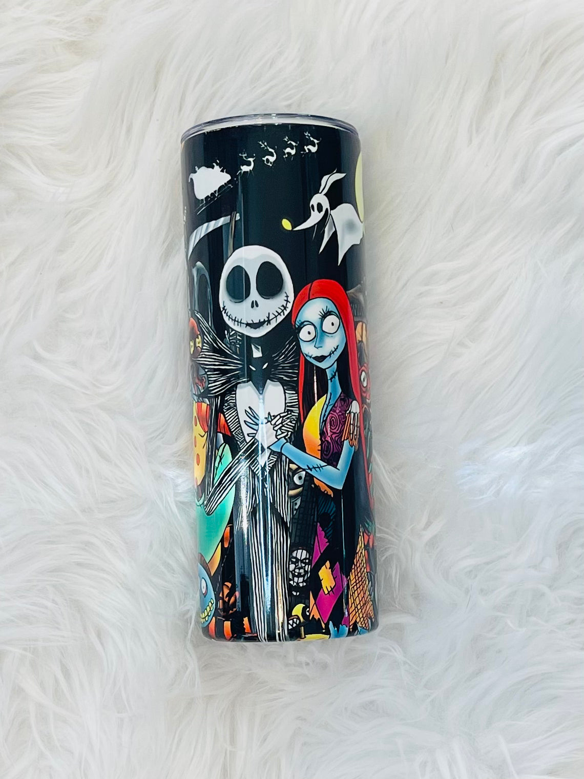 Jack and Sally Christmas Tumbler